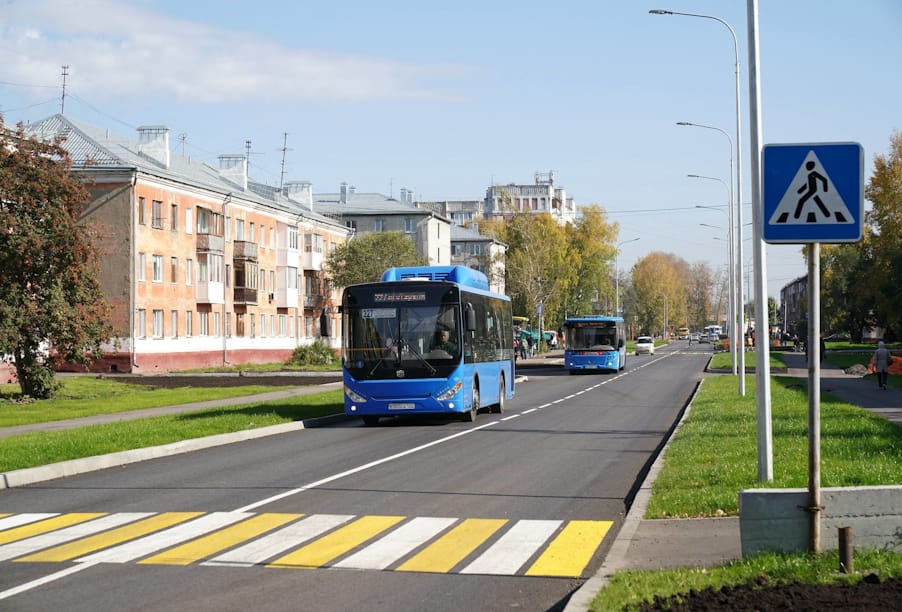 В Кемерово завершены основные работы по капремонту улицы Инициативной