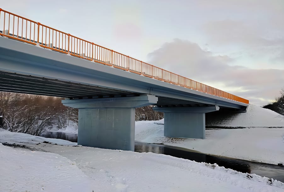 Архангельская область: в Котласском округе завершен ремонт моста через Вонгоду
